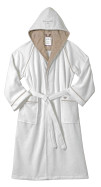Tom Tailor Baumwoll Bademantel WELLNESS WHITE