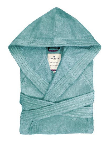 Tom Tailor Bademantel VELOURS WHITE XS