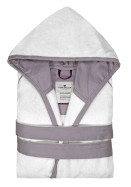 Tom Tailor Baumwoll Bademantel "FEEL GOOD" WHITE cm