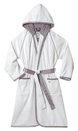 Tom Tailor Baumwoll Bademantel "FEEL GOOD" WHITE cm
