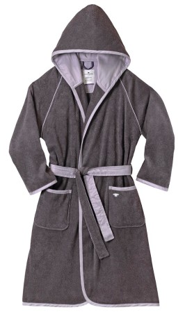 Tom Tailor Baumwoll Bademantel "FEEL GOOD" DARK...