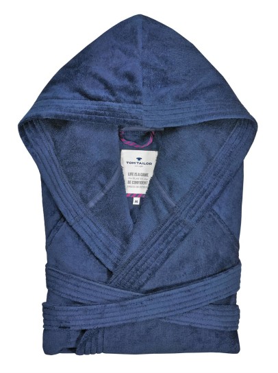 Tom Tailor Bademantel "VELOURS" NAVY cm