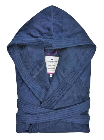 Tom Tailor Bademantel "VELOURS" NAVY cm