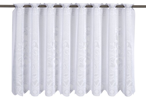 Elbersdrucke Bistrogardine 1129 weiß halbtransparent 160x60cm