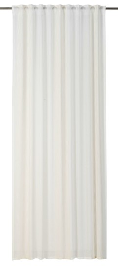 Elbersdrucke Fertigdeko mit Schlaufenband Concept 09 beige halbtransparent 140x255cm