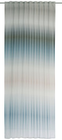 Elbersdrucke Schlaufenbandschal Evolution 01 petrol-beige halbtransparent 140x255cm