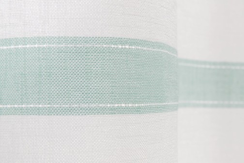 Elbersdrucke Ösenschal Ida 03 mint - weiß halbtransparent 140x255cm