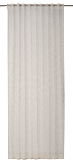 Elbersdrucke Fertigdeko mit Schlaufenband Linnea 09 beige halbtransparent 140x255cm