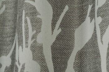 Elbersdrucke Schlaufenbandschal Secret Garden 07 grau-silber-schwarz verdunkelnd 135x255cm