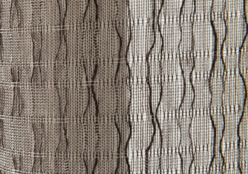 Elbersdrucke Schlaufenbandschal Unisono 06 braun halbtransparent 140x255cm