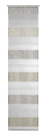 Elbersdrucke Flächenvorhang SV Dacapo-Stripe 00 oT offwhite-ecru halbtransparent 60x245cm