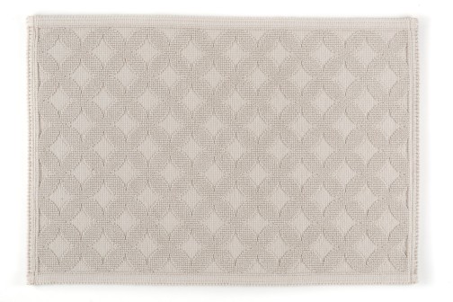 Rhomtuft Badteppich SEASIDE eckig 60 x 90 cm Farbe: natur-jasmin