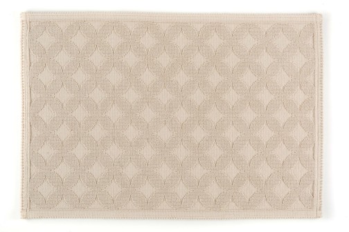 Rhomtuft Badteppich SEASIDE eckig 70 x 120 cm Farbe: stone