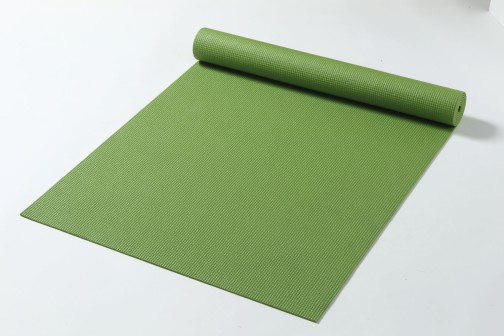 Friedola Yogamatte Yama Basic Green ca. 60 x 180 cm inkl. 2 Flexbändern