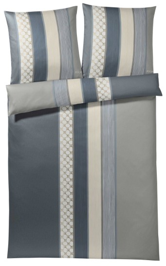 JOOP! Bettwäsche Cornflower Stripes deep coal 80/80 135/200 cm