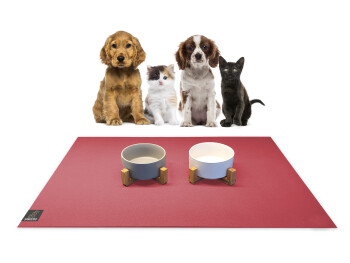 SANOZOO® - Napfunterlage, Öko-Tex, 80 x 80 cm Rot