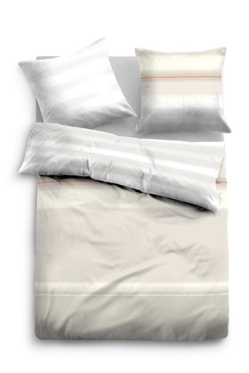 Tom Tailor Satin Bettwäsche "MULTICOLOR" 155/220+80/80cm SAND