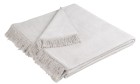 Plaid / Decke Cover Cotton silber 50 x 200cm