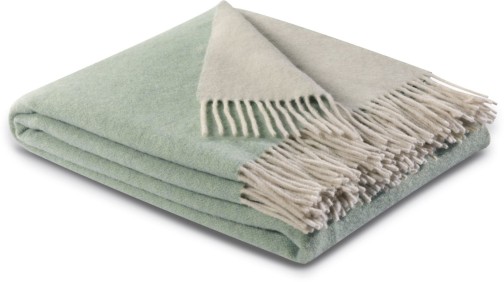 Plaid / Decke Plaid salvia-creme 130 x 170cm