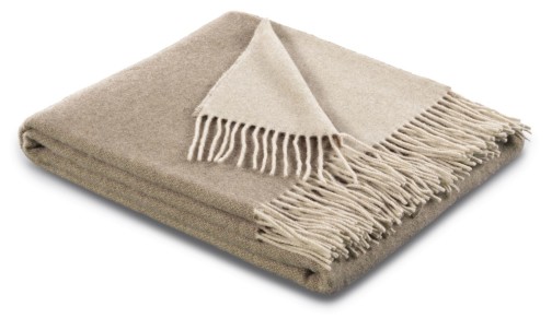 Plaid / Decke Plaid natur-sand 130 x 170cm